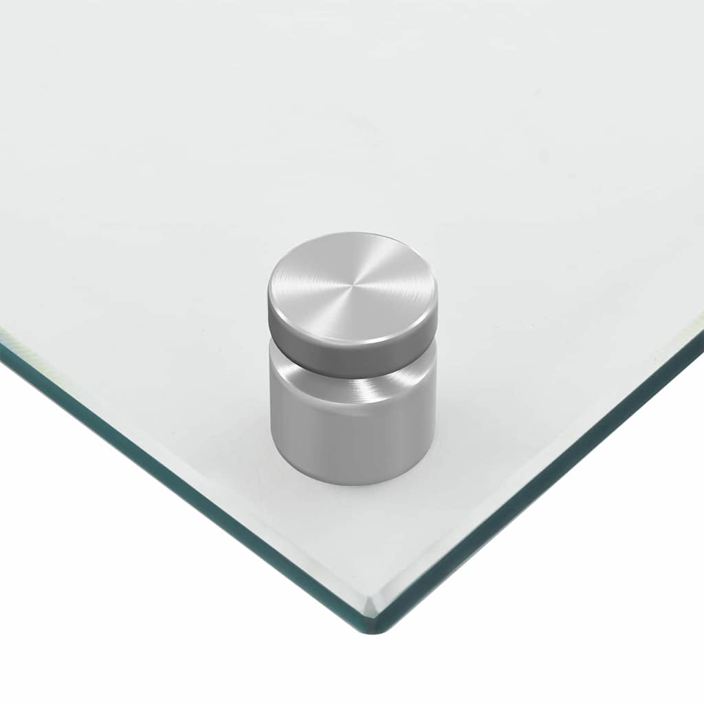 Køkken bagvæg 2 pcs Transparent 90 x 50 cm hærdet glas