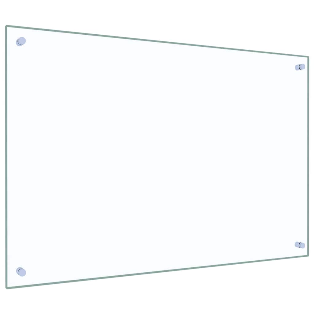 Køkken bagvæg 2 pcs Transparent 90 x 60 cm hærdet glas