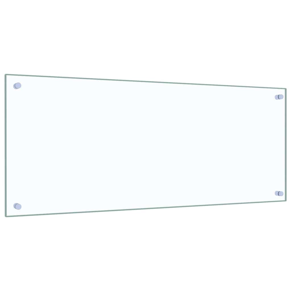 Køkken bagvæg 2 pcs Transparent 100 x 40 cm hærdet glas