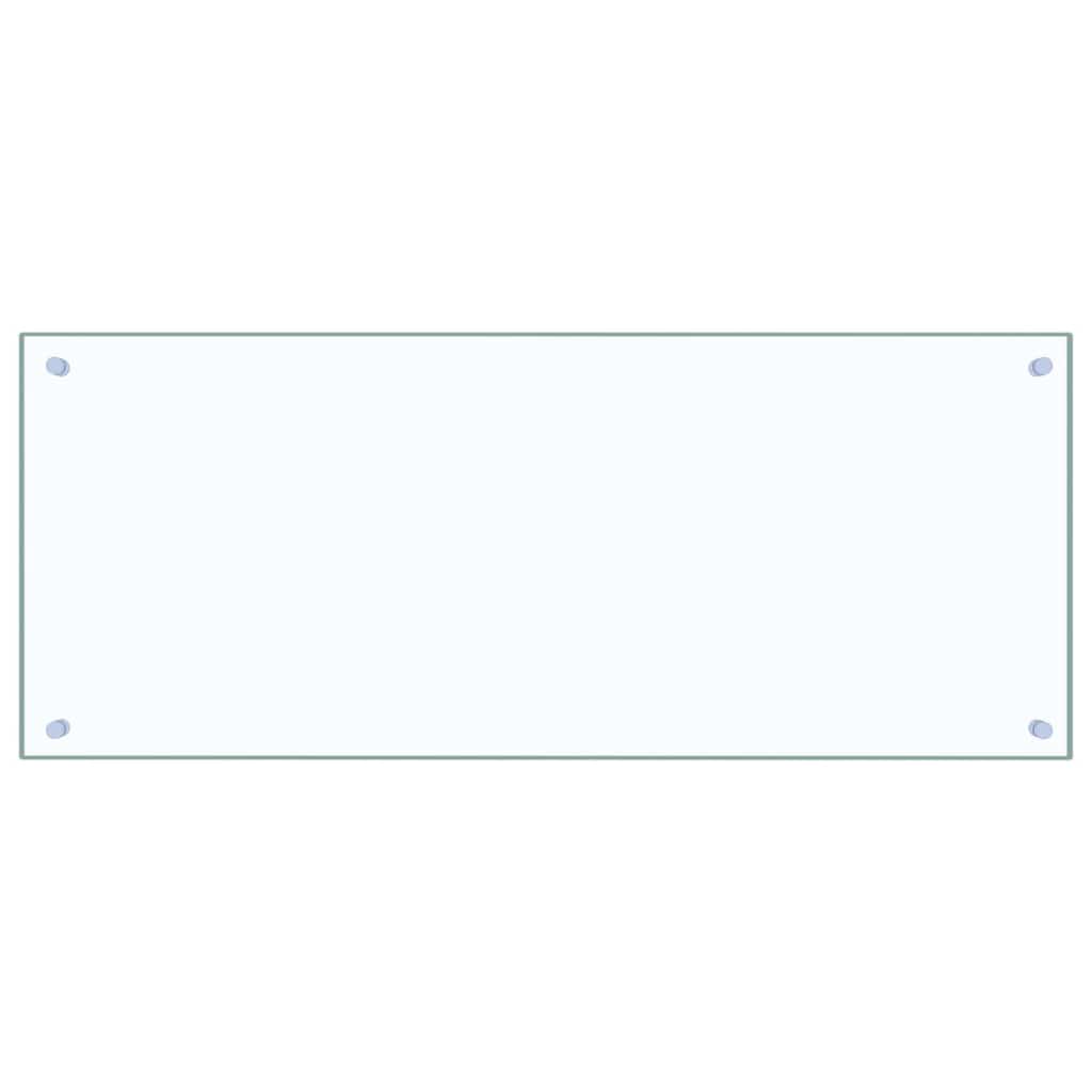 Køkken bagvæg 2 pcs Transparent 100 x 40 cm hærdet glas