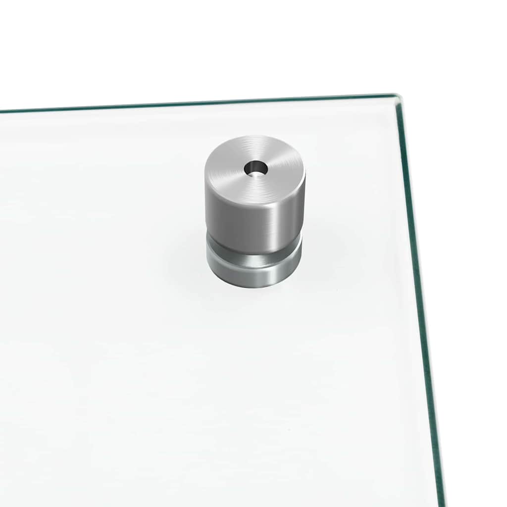 Køkken bagvæg 2 pcs Transparent 100 x 50 cm hærdet glas