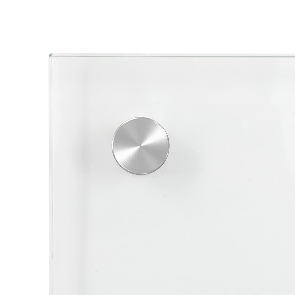 Køkken bagvæg 2 pcs Transparent 100 x 60 cm hærdet glas