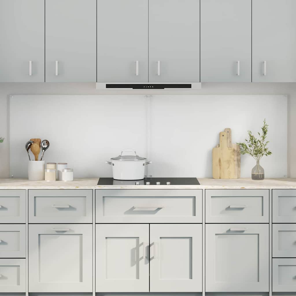 Køkken bagvæg 2 pcs Transparent 100 x 60 cm hærdet glas