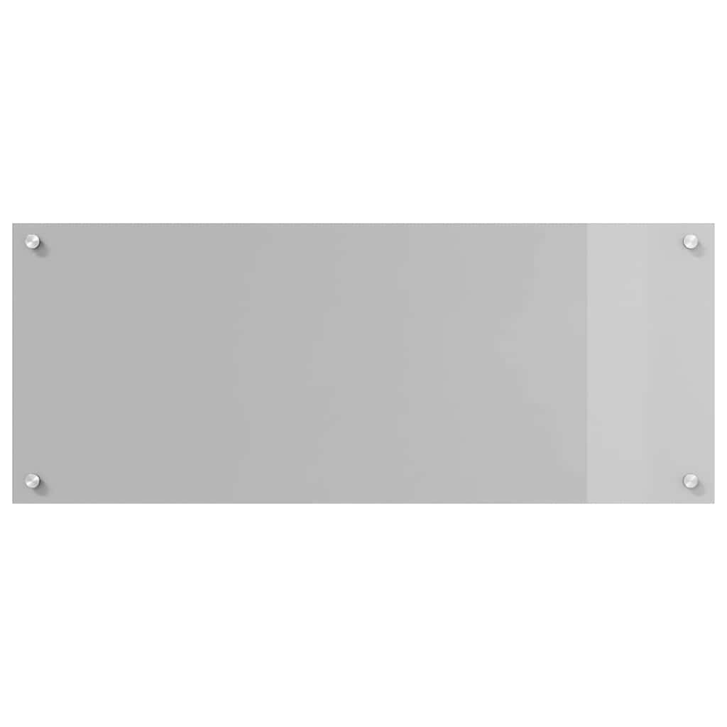 Køkken bagvæg 2 pcs Lysegrå 100 x 40 cm hærdet glas