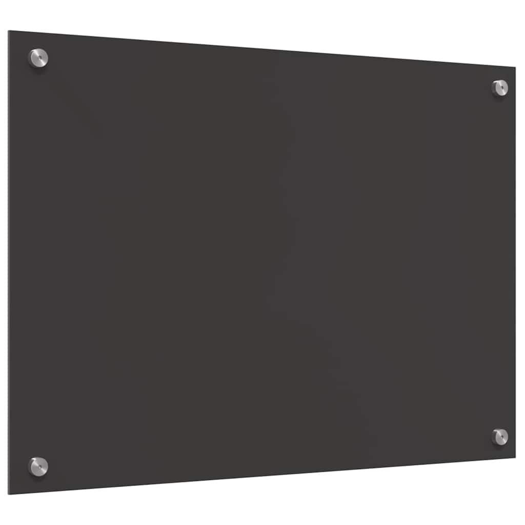 Køkken bagvæg 2 pcs Mørkegrå 70 x 50 cm hærdet glas