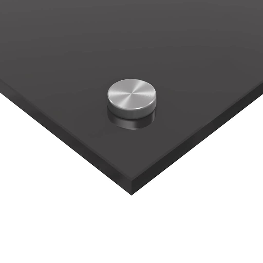 Køkken bagvæg 2 pcs Mørkegrå 80 x 40 cm hærdet glas