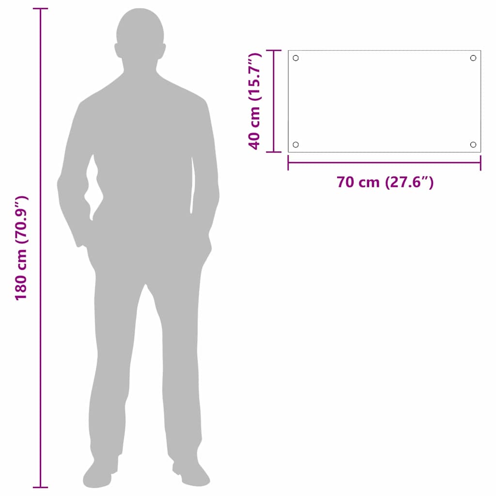 Køkken bagvæg 2 pcs Gul 70 x 40 cm hærdet glas