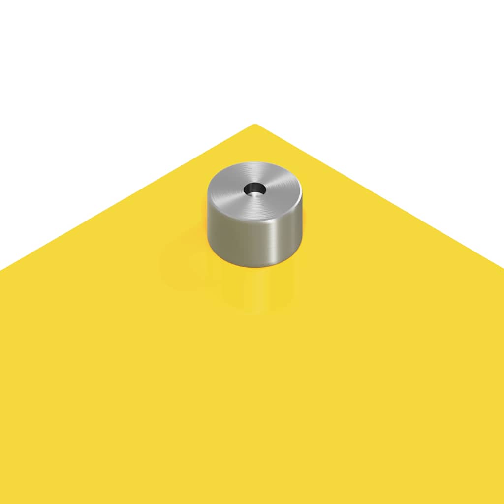 Køkken bagvæg 2 pcs Gul 100 x 50 cm hærdet glas