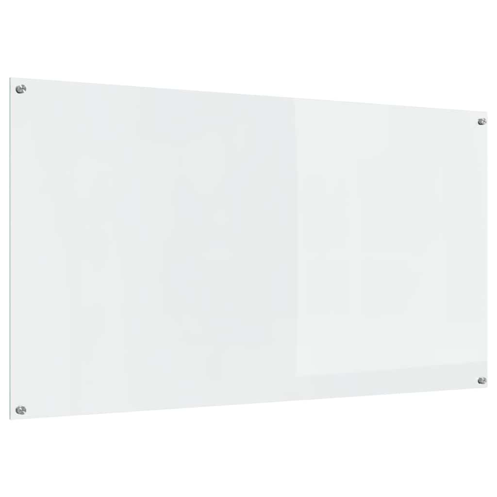 Køkken bagvæg 2 pcs Transparent 110 x 60 cm hærdet glas