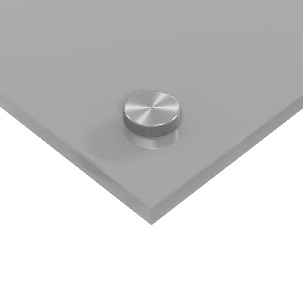 Køkken bagvæg 2 pcs Lysegrå 110 x 50 cm hærdet glas