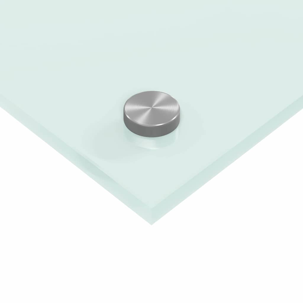 Køkken bagvæg 2 pcs Hvid 70 x 40 cm hærdet glas