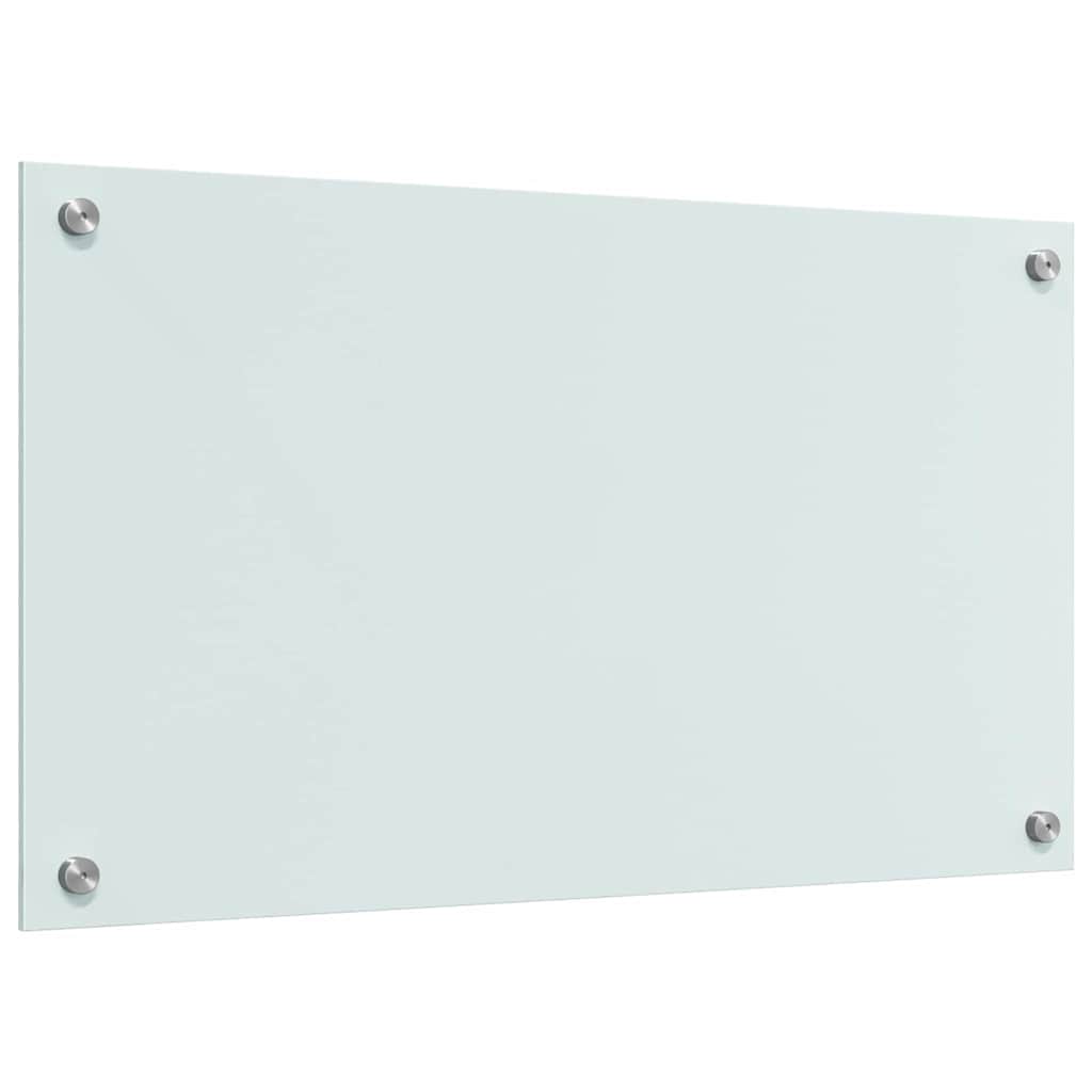 Køkken bagvæg 2 pcs Hvid 70 x 40 cm hærdet glas