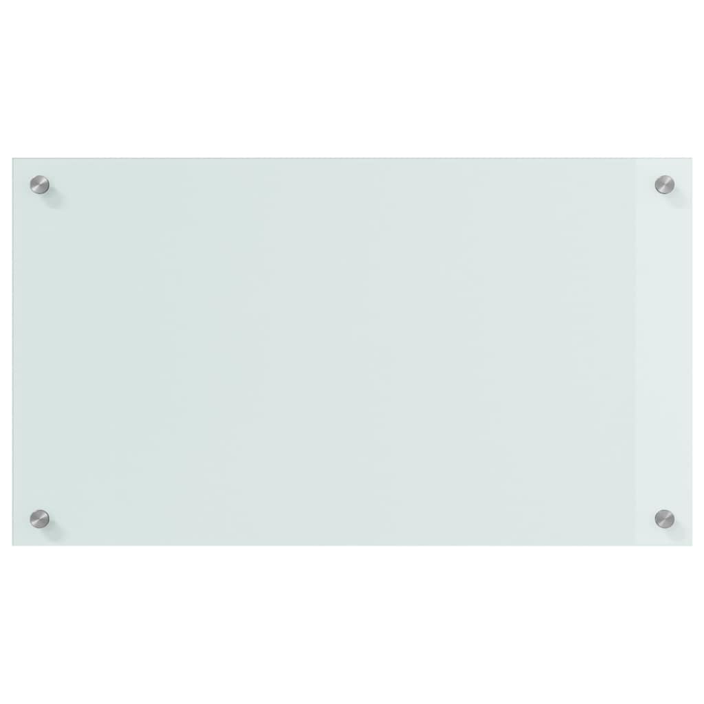 Køkken bagvæg 2 pcs Hvid 70 x 40 cm hærdet glas