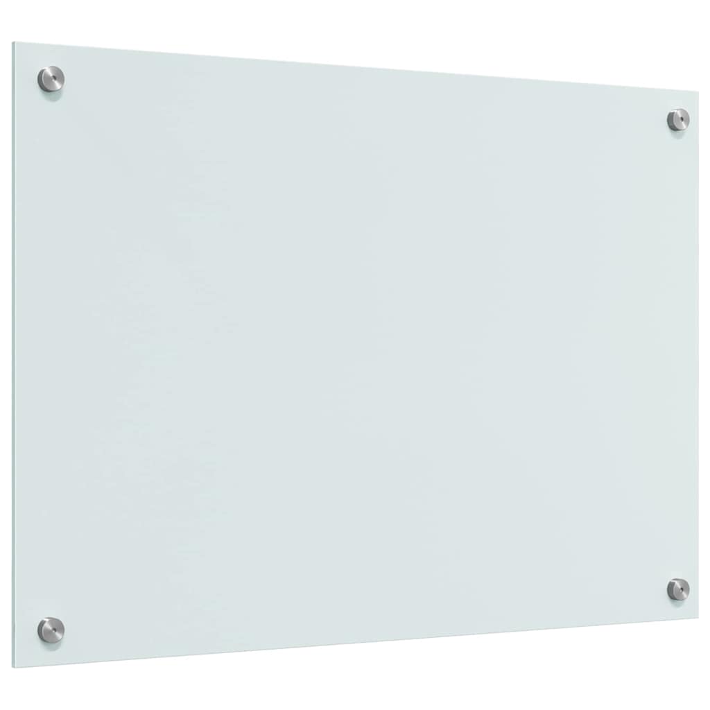 Køkken bagvæg 2 pcs Hvid 70 x 50 cm hærdet glas