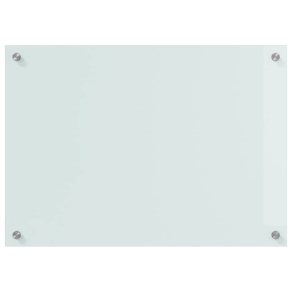 Køkken bagvæg 2 pcs Hvid 70 x 50 cm hærdet glas