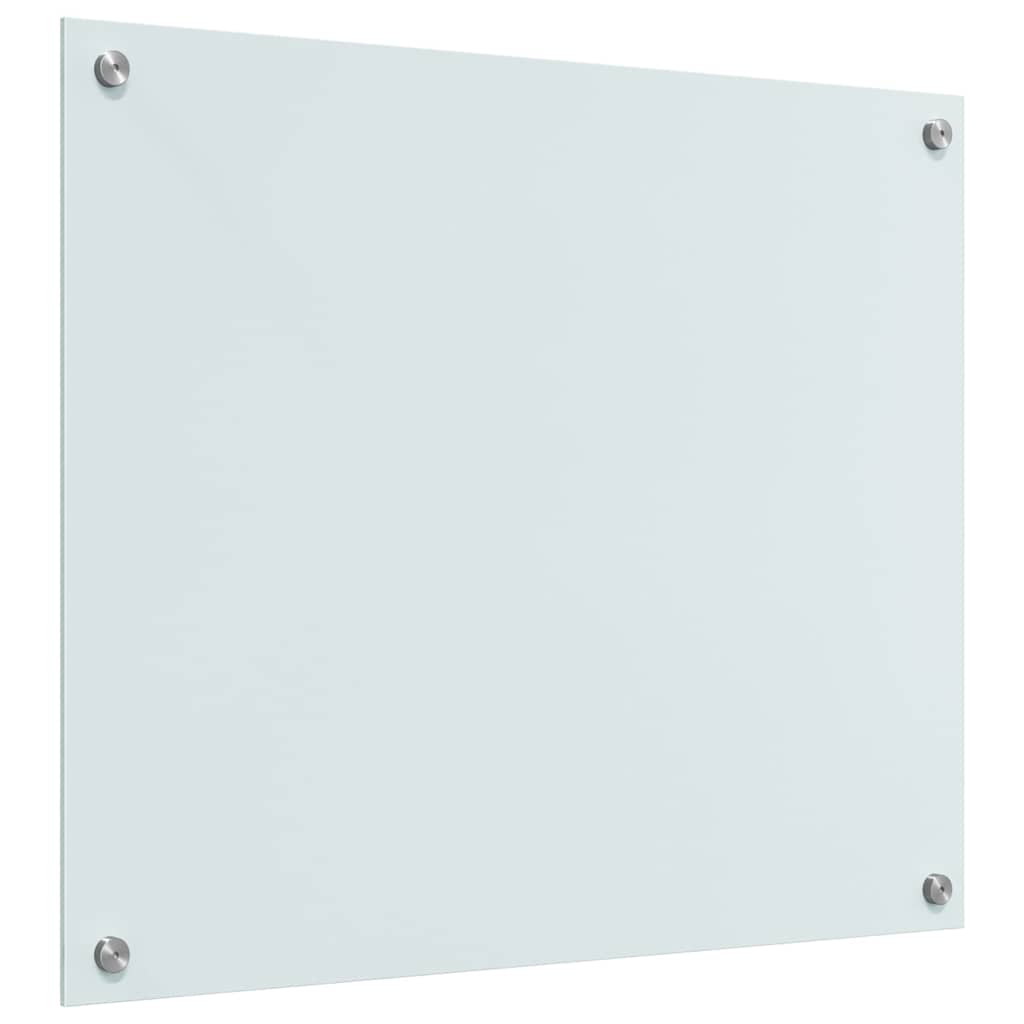 Køkken bagvæg 2 pcs Hvid 70 x 60 cm hærdet glas