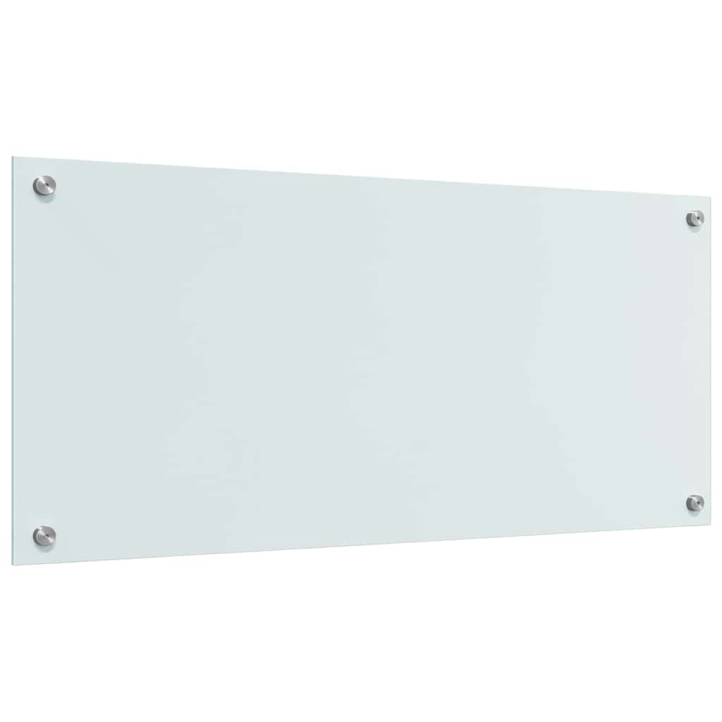 Køkken bagvæg 2 pcs Hvid 90 x 40 cm hærdet glas