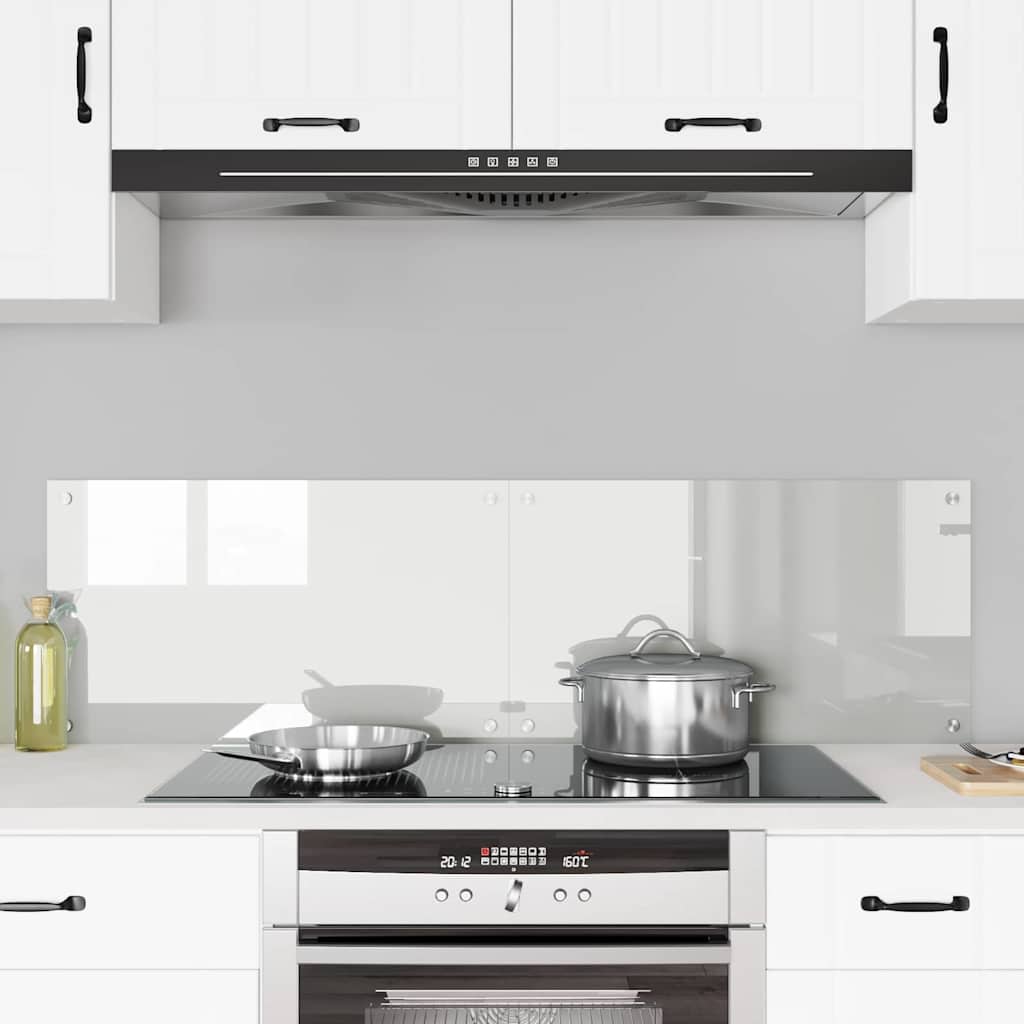 Køkken bagvæg 2 pcs Transparent 70 x 40 cm hærdet glas