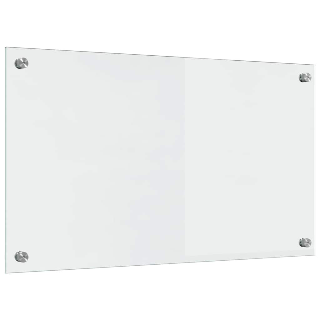 Køkken bagvæg 2 pcs Transparent 70 x 40 cm hærdet glas