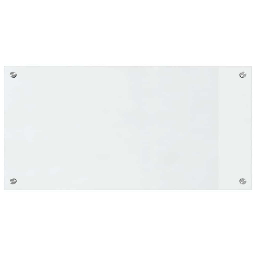 Køkken bagvæg 2 pcs Transparent 80 x 40 cm hærdet glas