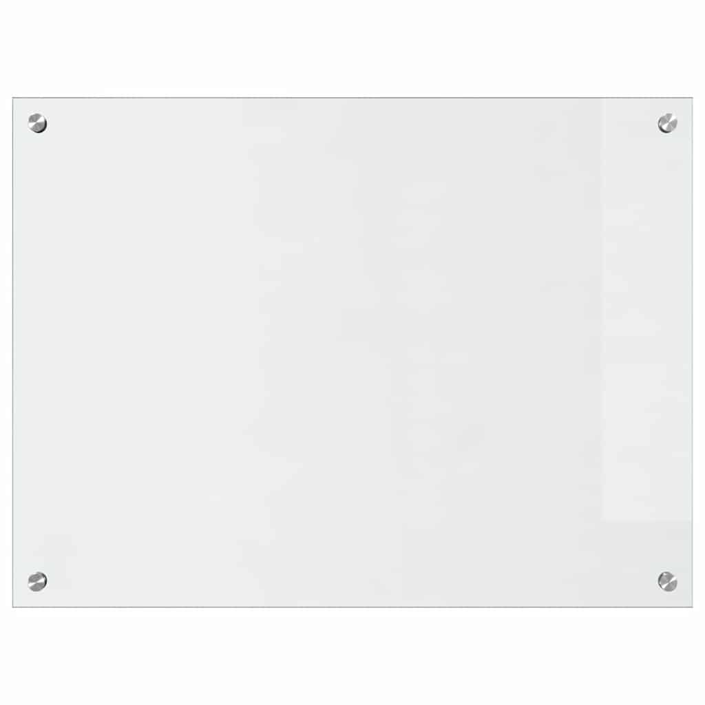 Køkken bagvæg 2 pcs Transparent 80 x 60 cm hærdet glas