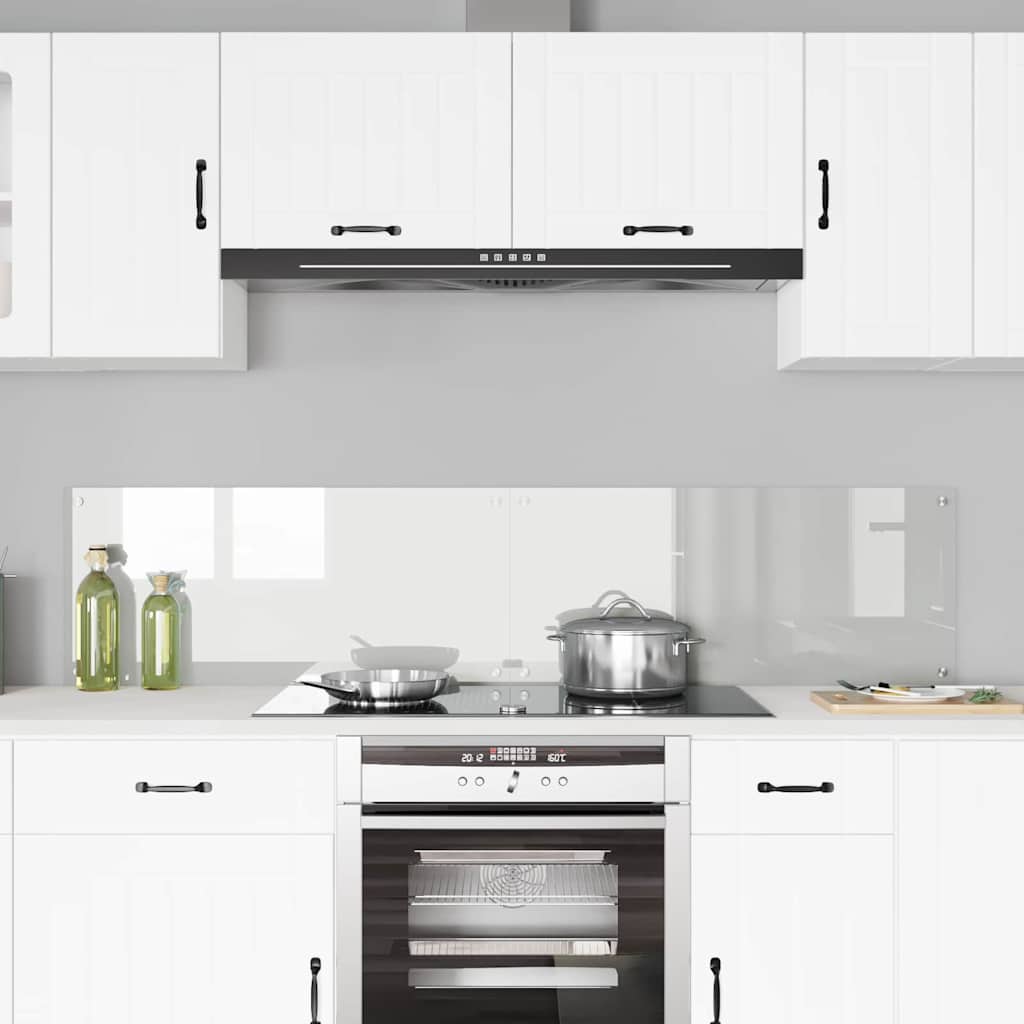 Køkken bagvæg 2 pcs Transparent 90 x 40 cm hærdet glas