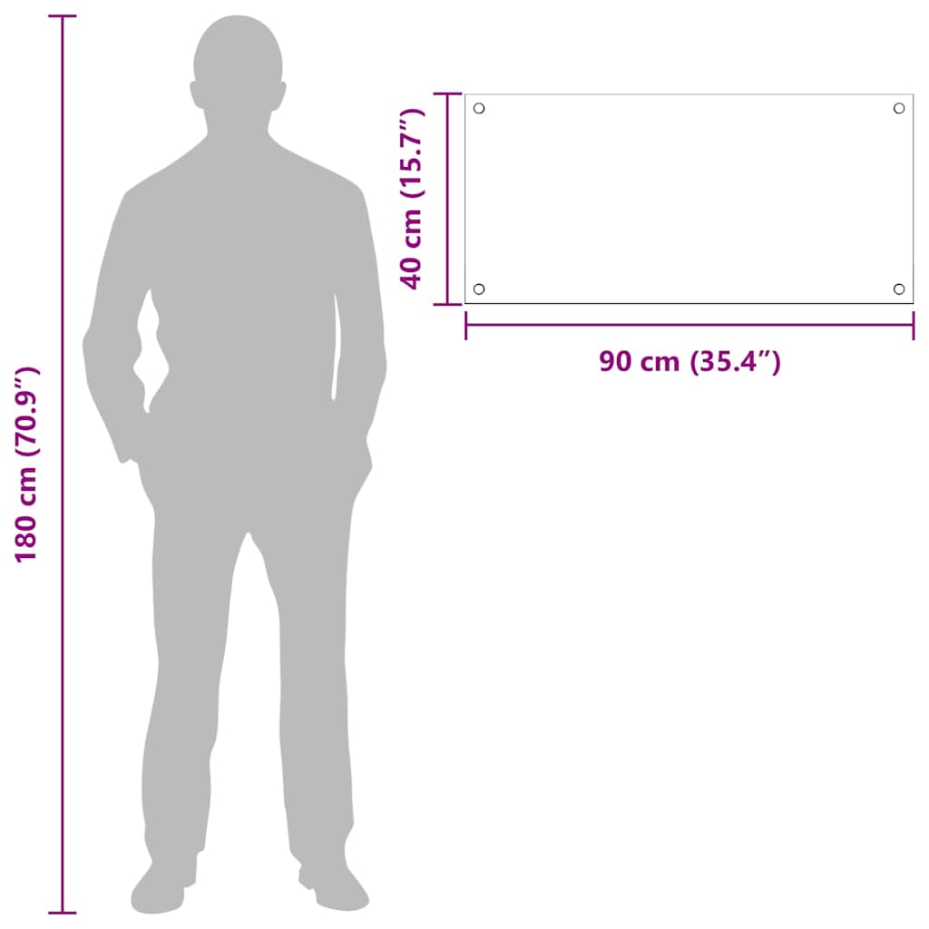Køkken bagvæg 2 pcs Transparent 90 x 40 cm hærdet glas
