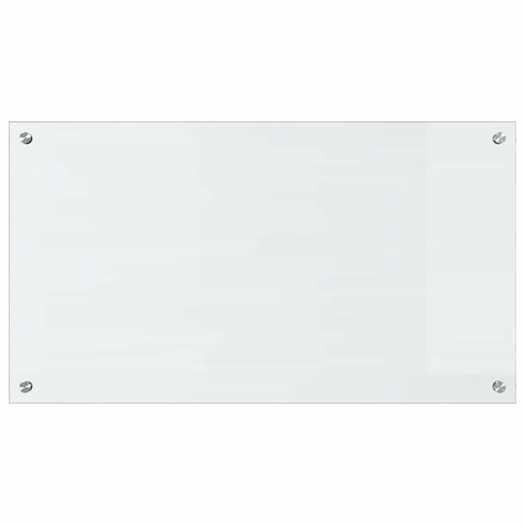 Køkken bagvæg 2 pcs Transparent 90 x 50 cm hærdet glas