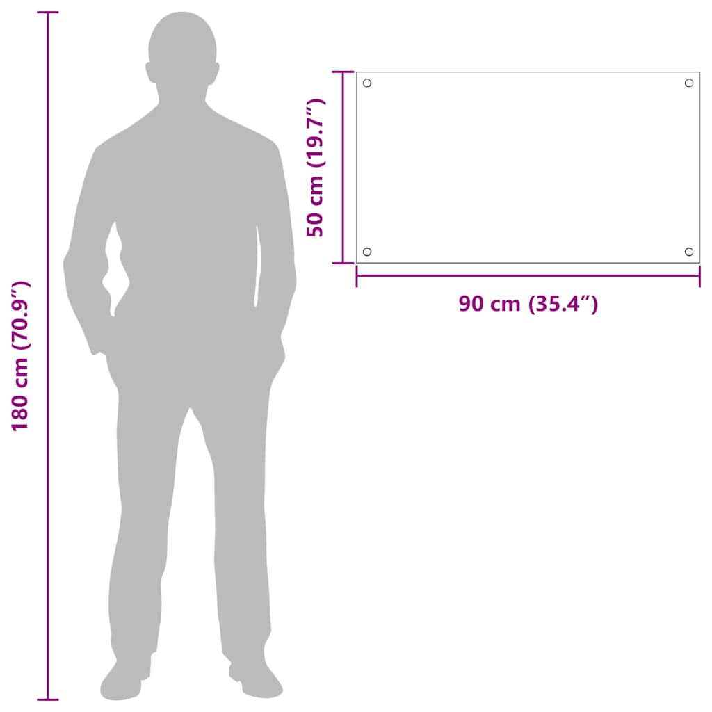 Køkken bagvæg 2 pcs Transparent 90 x 50 cm hærdet glas