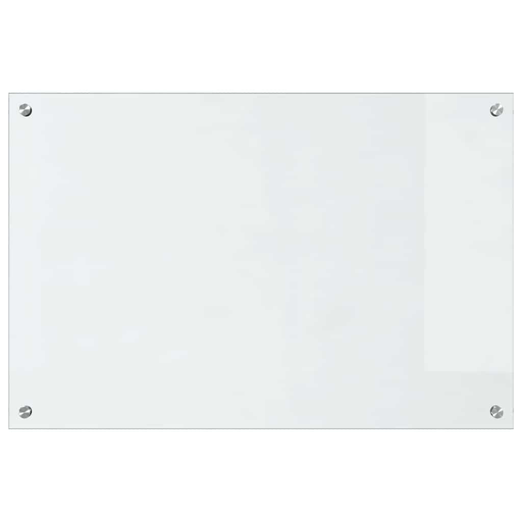 Køkken bagvæg 2 pcs Transparent 90 x 60 cm hærdet glas