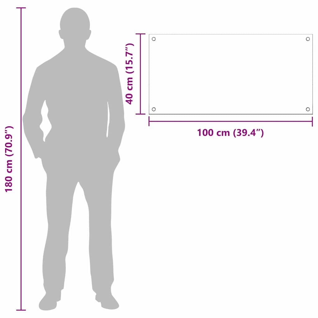 Køkken bagvæg 2 pcs Transparent 100 x 40 cm hærdet glas