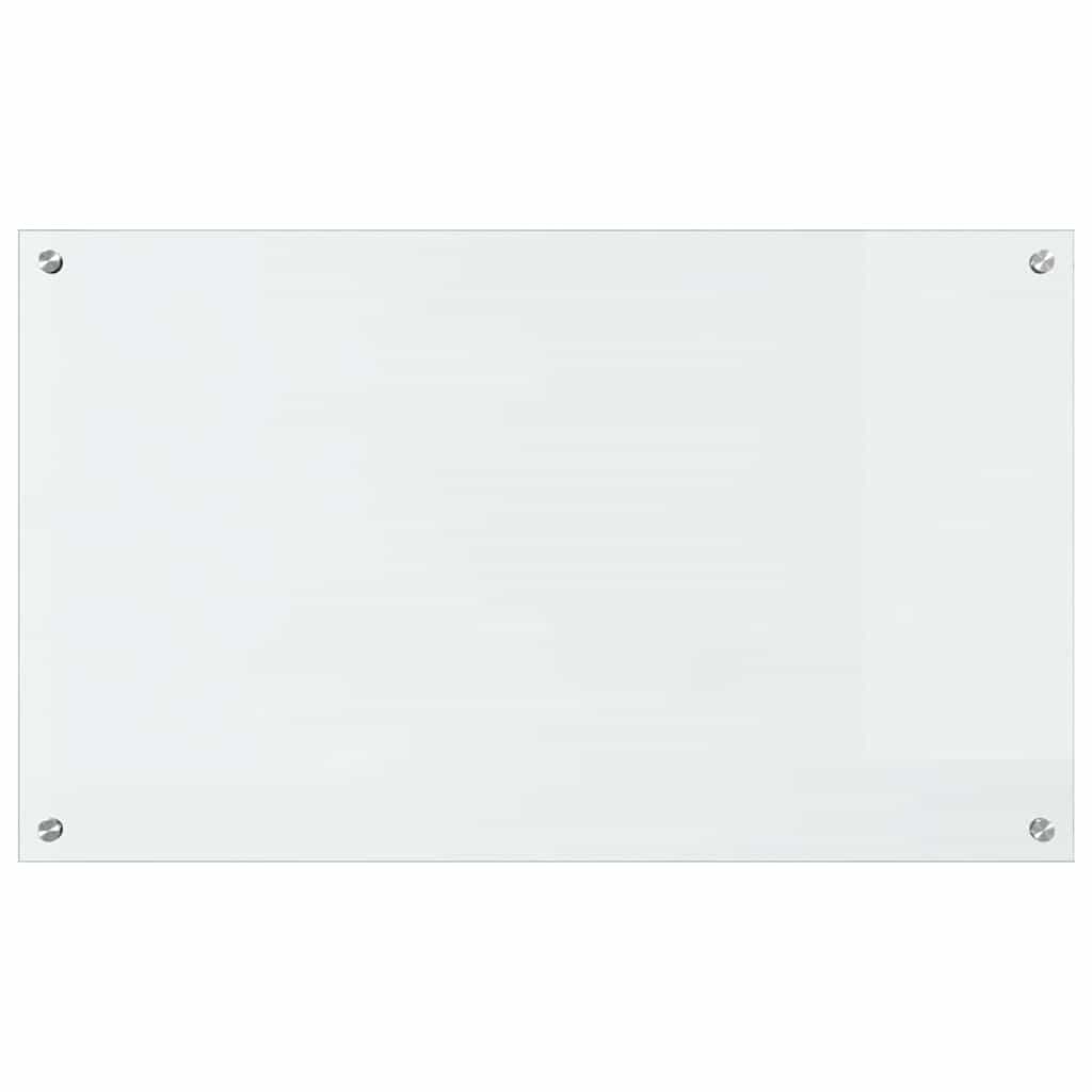 Køkken bagvæg 2 pcs Transparent 100 x 60 cm hærdet glas