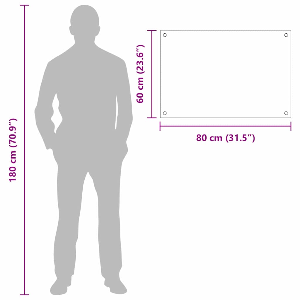 Køkken bagvæg 2 pcs Sort 80 x 60 cm hærdet glas