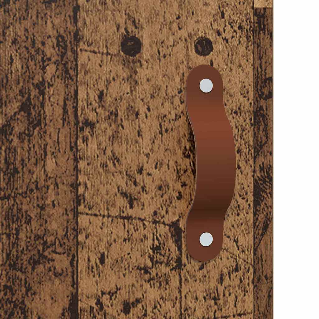 Væghængt skab Vægmonteret 2 pcs Gammelt træ 69,5 x 34 x 90 cm