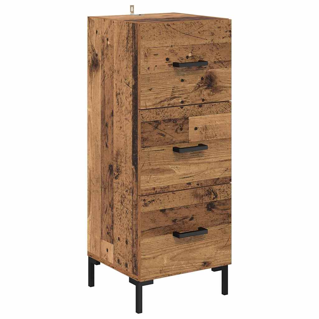 Highboard Gammelt træ 34,5 x 34 x 180 cm Konstrueret træ