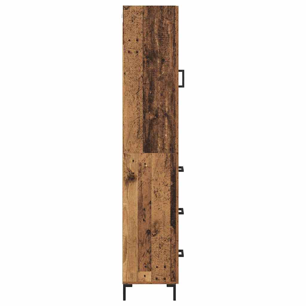 Highboard Gammelt træ 34,5 x 34 x 180 cm Konstrueret træ