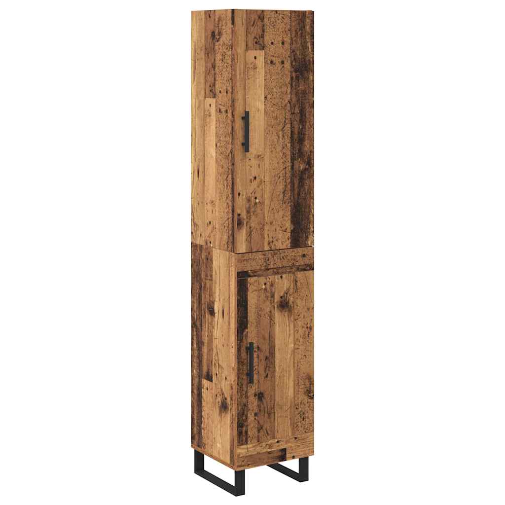 Highboard Gammelt træ 34,5 x 34 x 180 cm Konstrueret træ