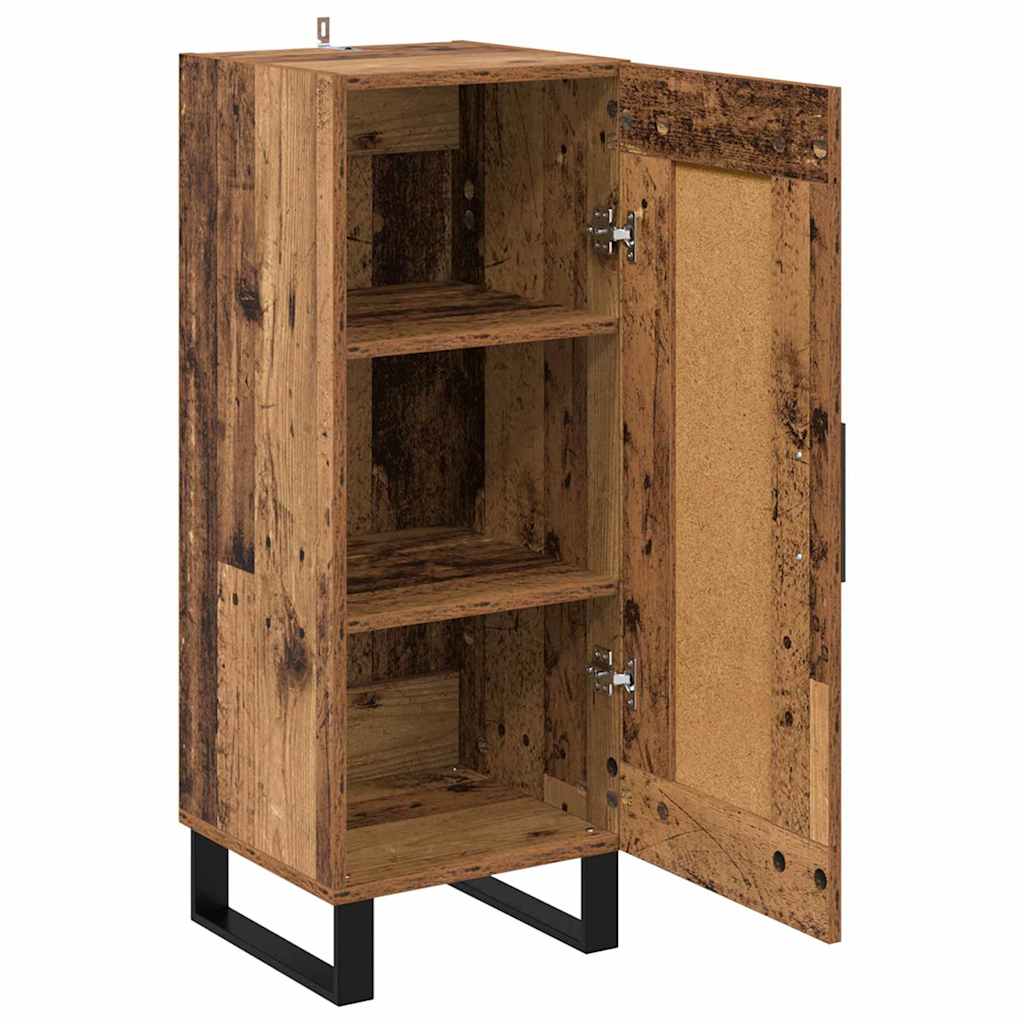 Highboard Gammelt træ 34,5 x 34 x 180 cm Konstrueret træ