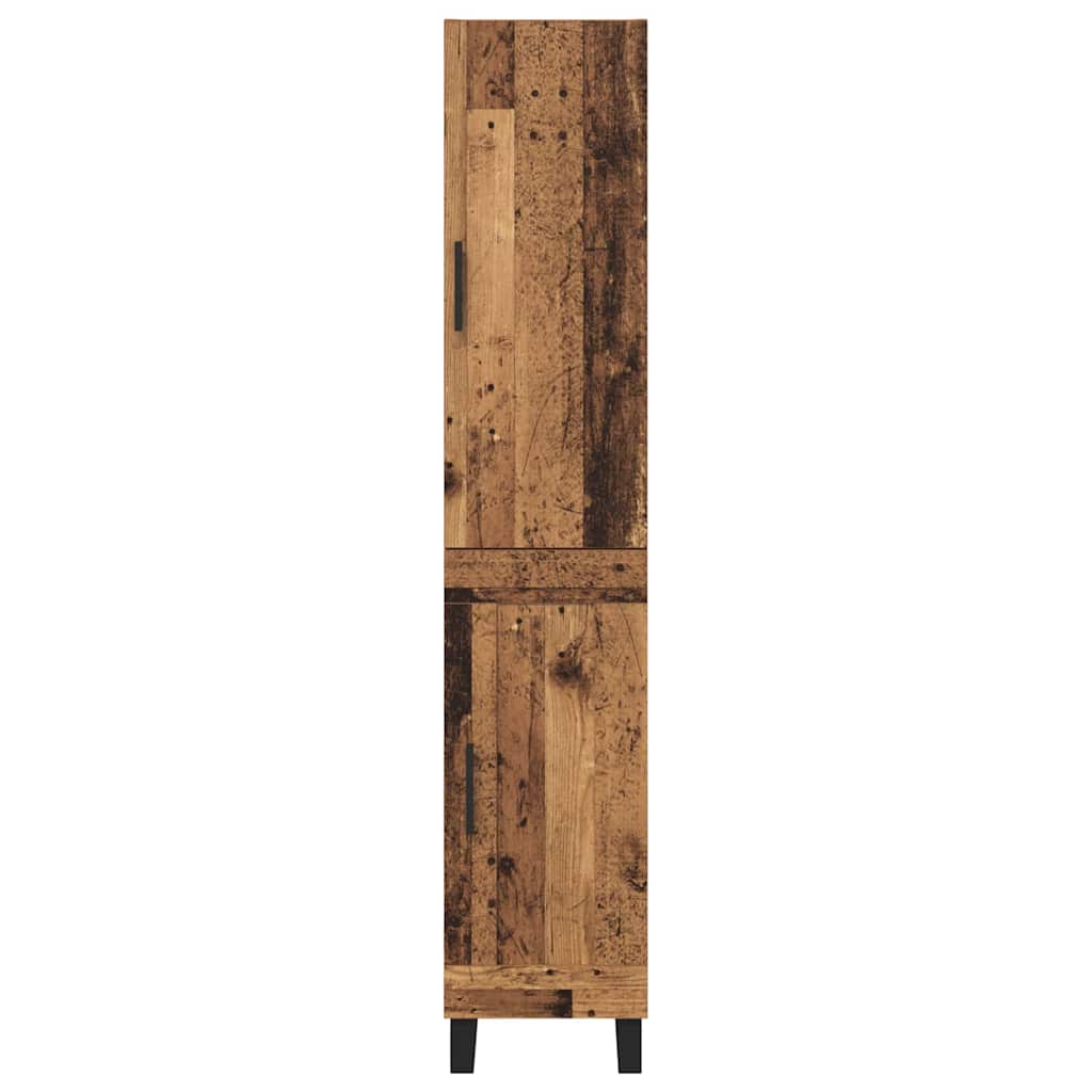 Highboard Gammelt træ 34,5 x 34 x 180 cm Konstrueret træ