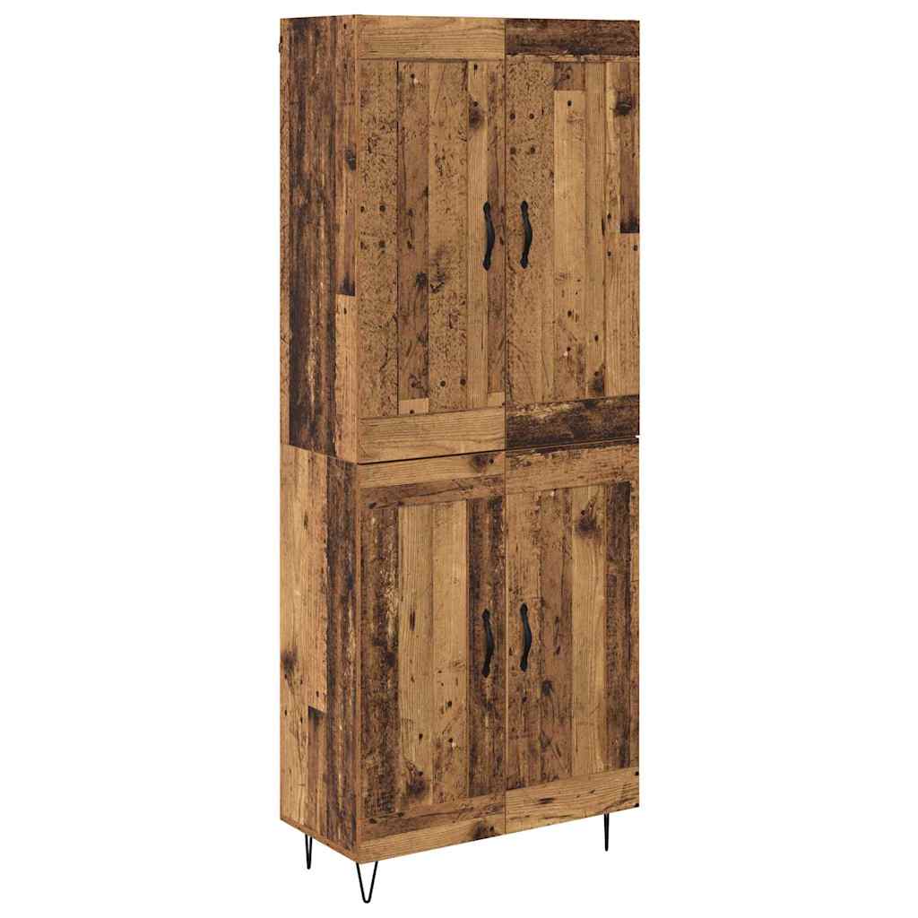 Highboard Gammelt træ 69,5 x 34 x 180 cm Konstrueret træ