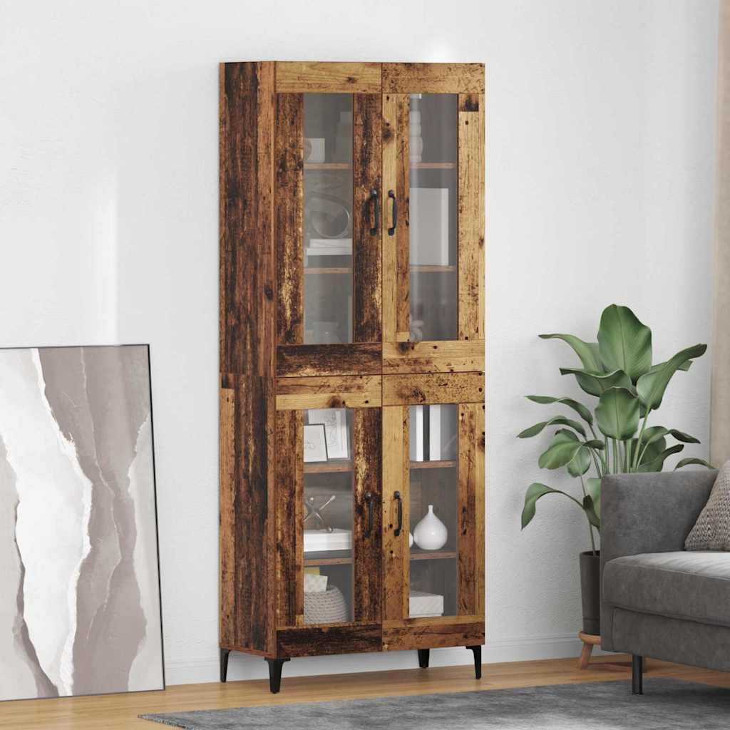 Highboard Gammelt træ 69,5 x 34 x 180 cm Konstrueret træ