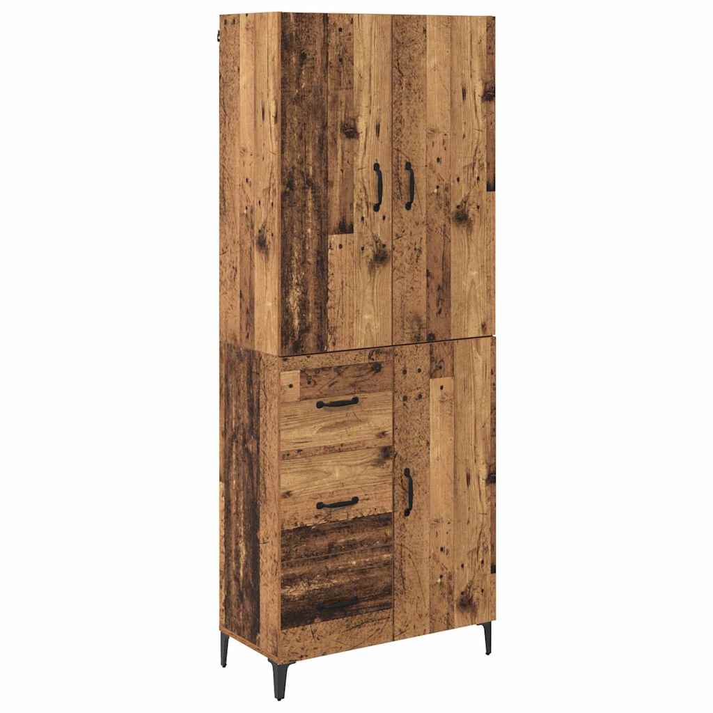 Highboard Gammelt træ 69,5 x 34 x 180 cm Konstrueret træ