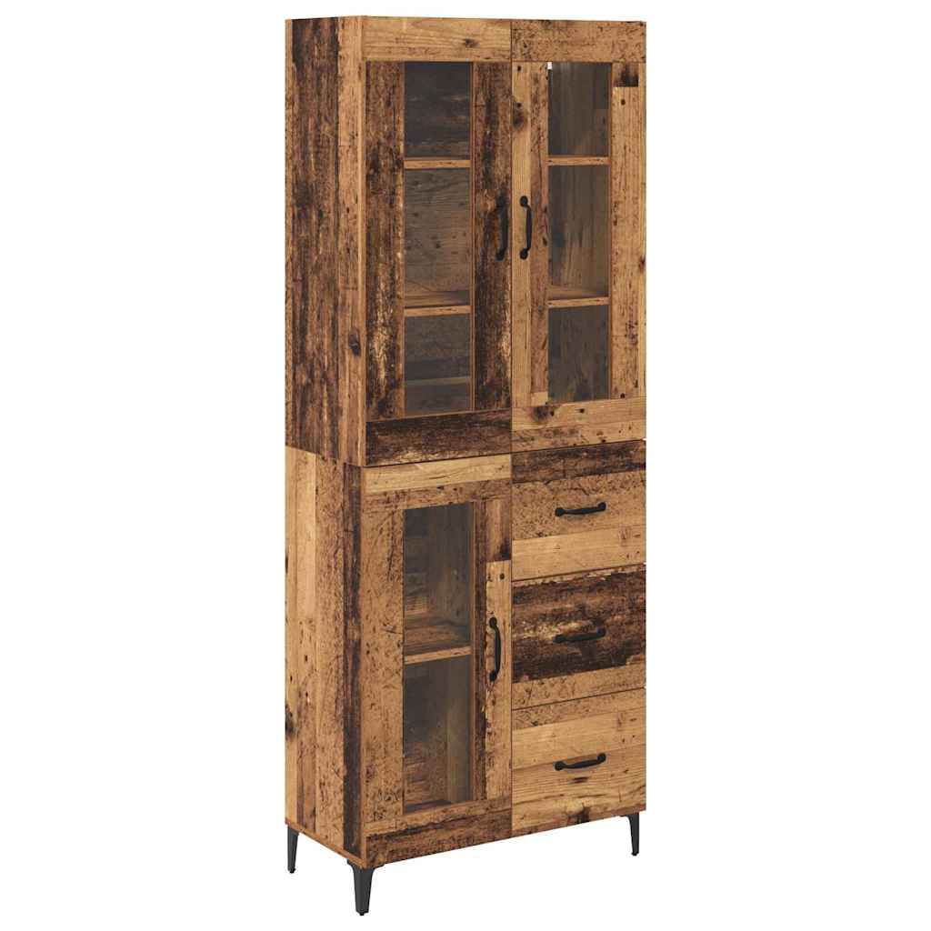 Highboard Gammelt træ 69,5 x 34 x 180 cm Konstrueret træ