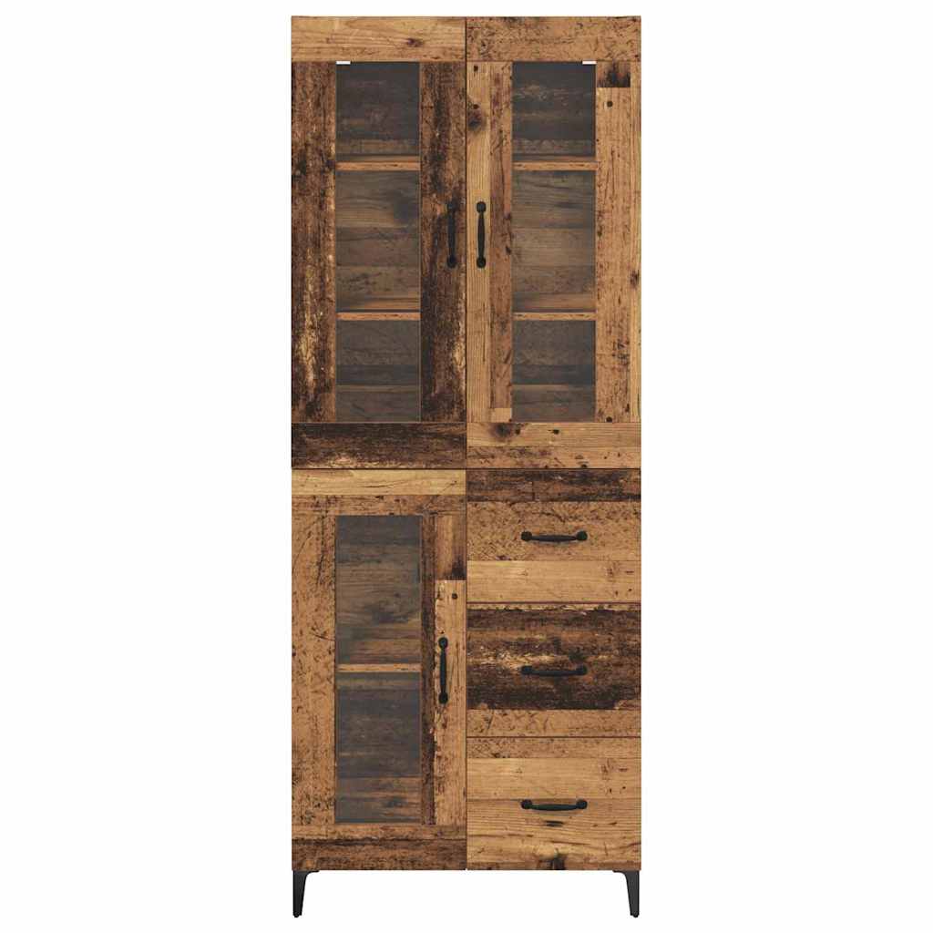 Highboard Gammelt træ 69,5 x 34 x 180 cm Konstrueret træ