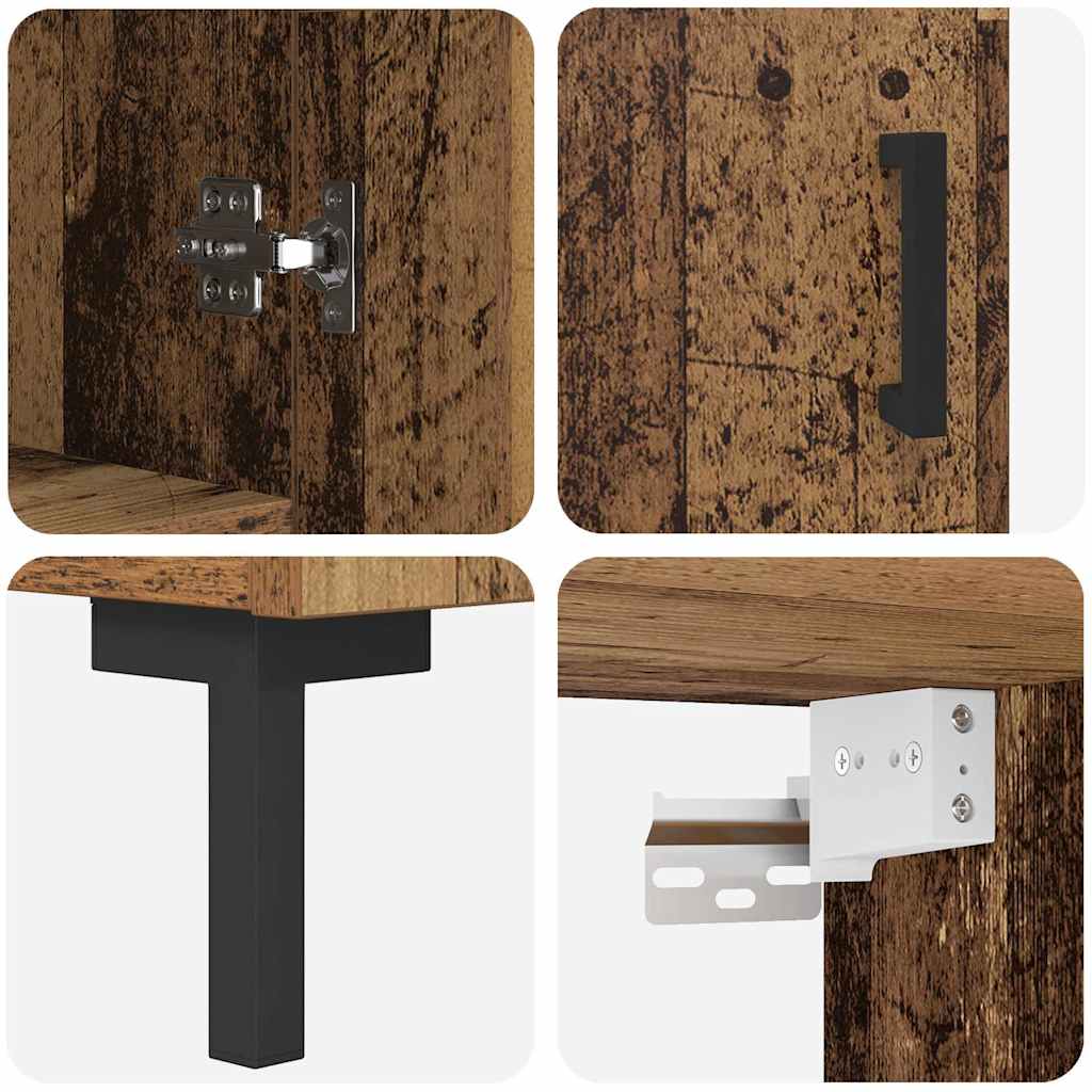 Highboard Gammelt træ 69,5 x 34 x 180 cm Konstrueret træ