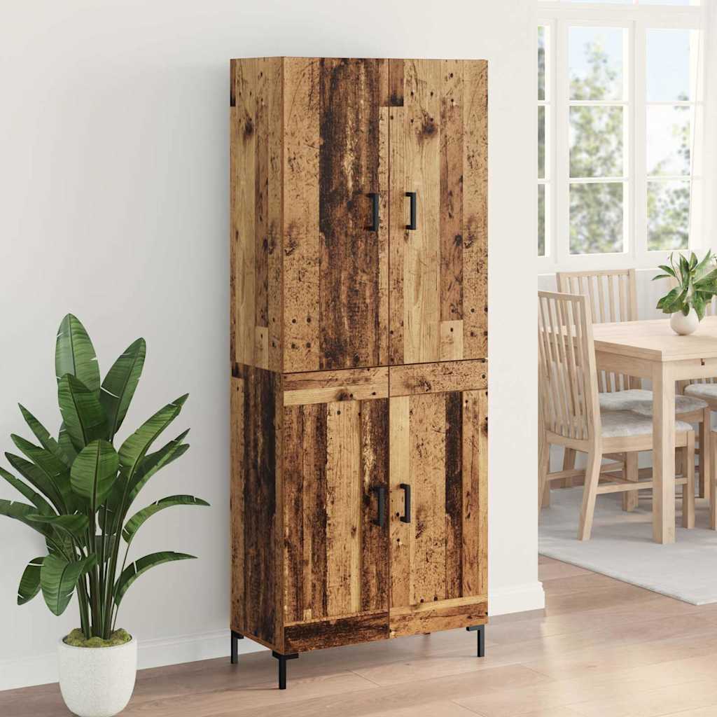 Highboard Gammelt træ 69,5 x 34 x 180 cm Konstrueret træ