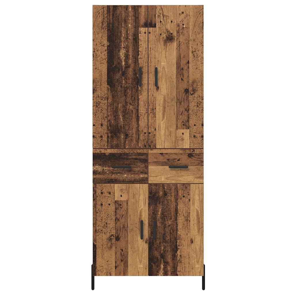 Highboard Gammelt træ 69,5 x 34 x 180 cm Konstrueret træ