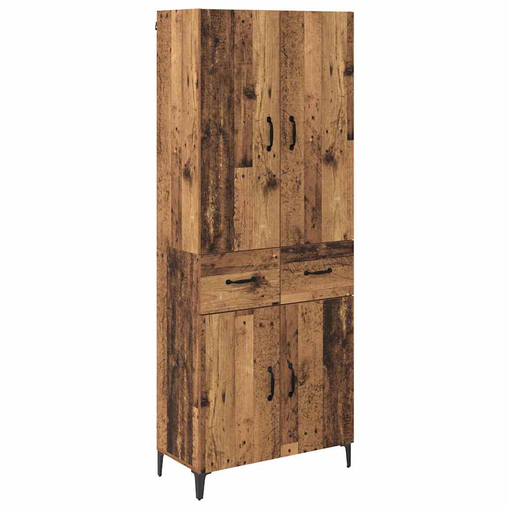 Highboard Gammelt træ 69,5 x 34 x 180 cm Konstrueret træ
