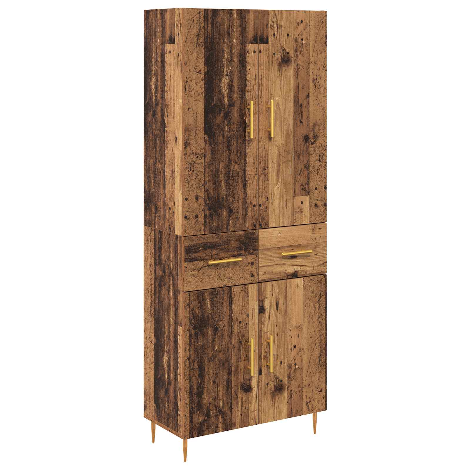 Highboard Gammelt træ 69,5 x 34 x 180 cm Konstrueret træ