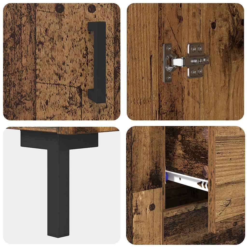 Highboard Gammelt træ 69,5 x 34 x 180 cm Konstrueret træ